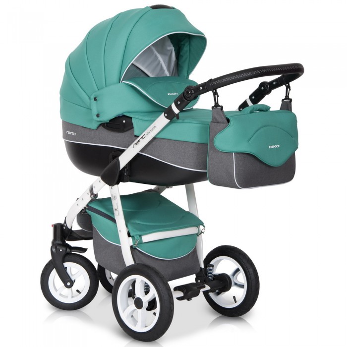 Детская универсальная коляска Riko Nano 3  в 1 - 03 malachite